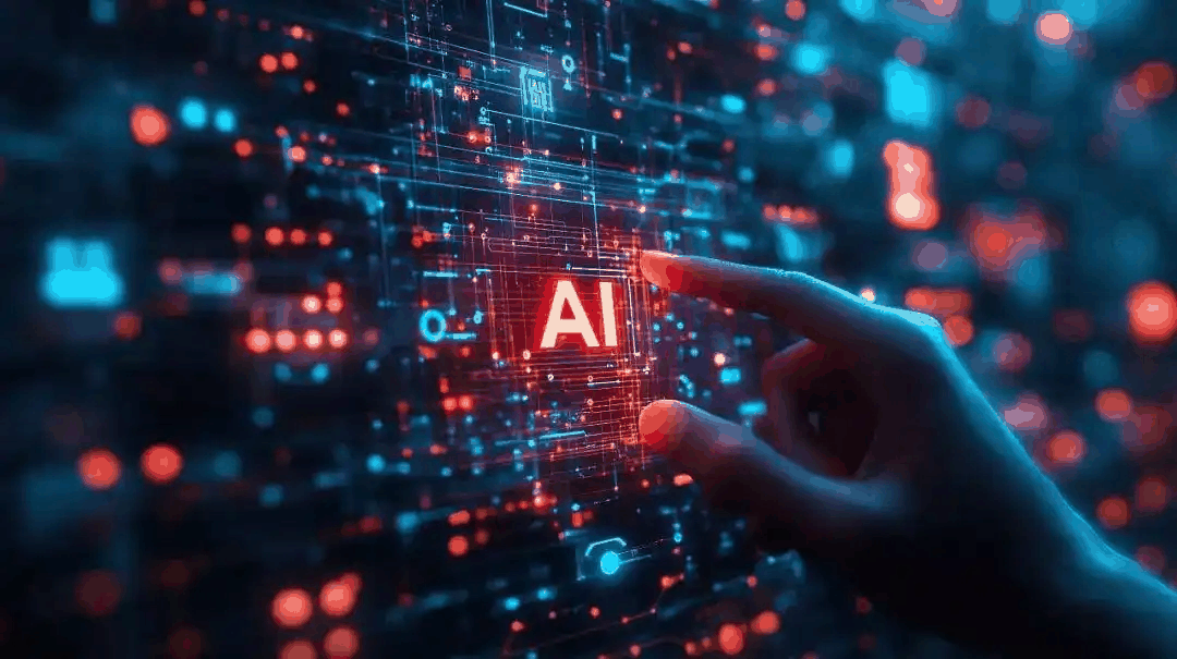 An aerial view of modern infrastructure in China, with power plants and technological hubs representing the energy resources fueling the nation’s AI ambitions.